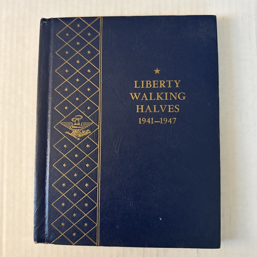 Vintage Whitman Bookshelf Liberty Walking Halves 1941-1947 Album #9424